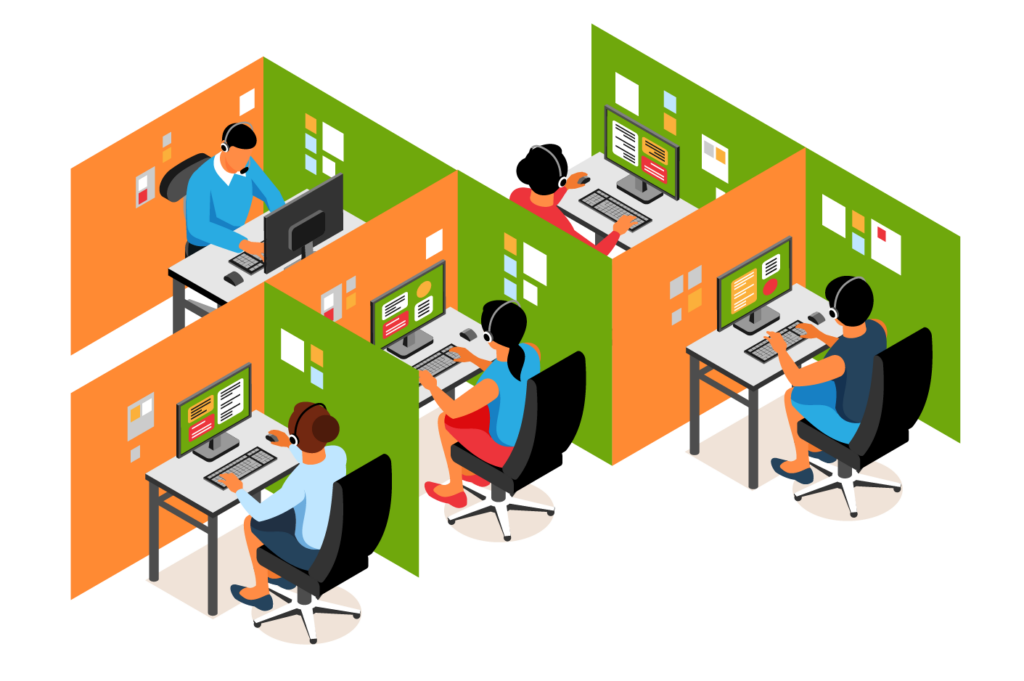 1911.i105.010.isometric call center horizontal illustration Converted